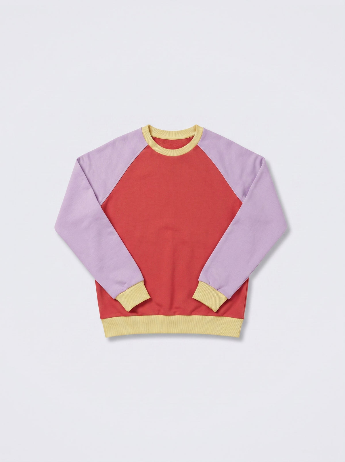 Bluza raglan koral i lawenda, packshot